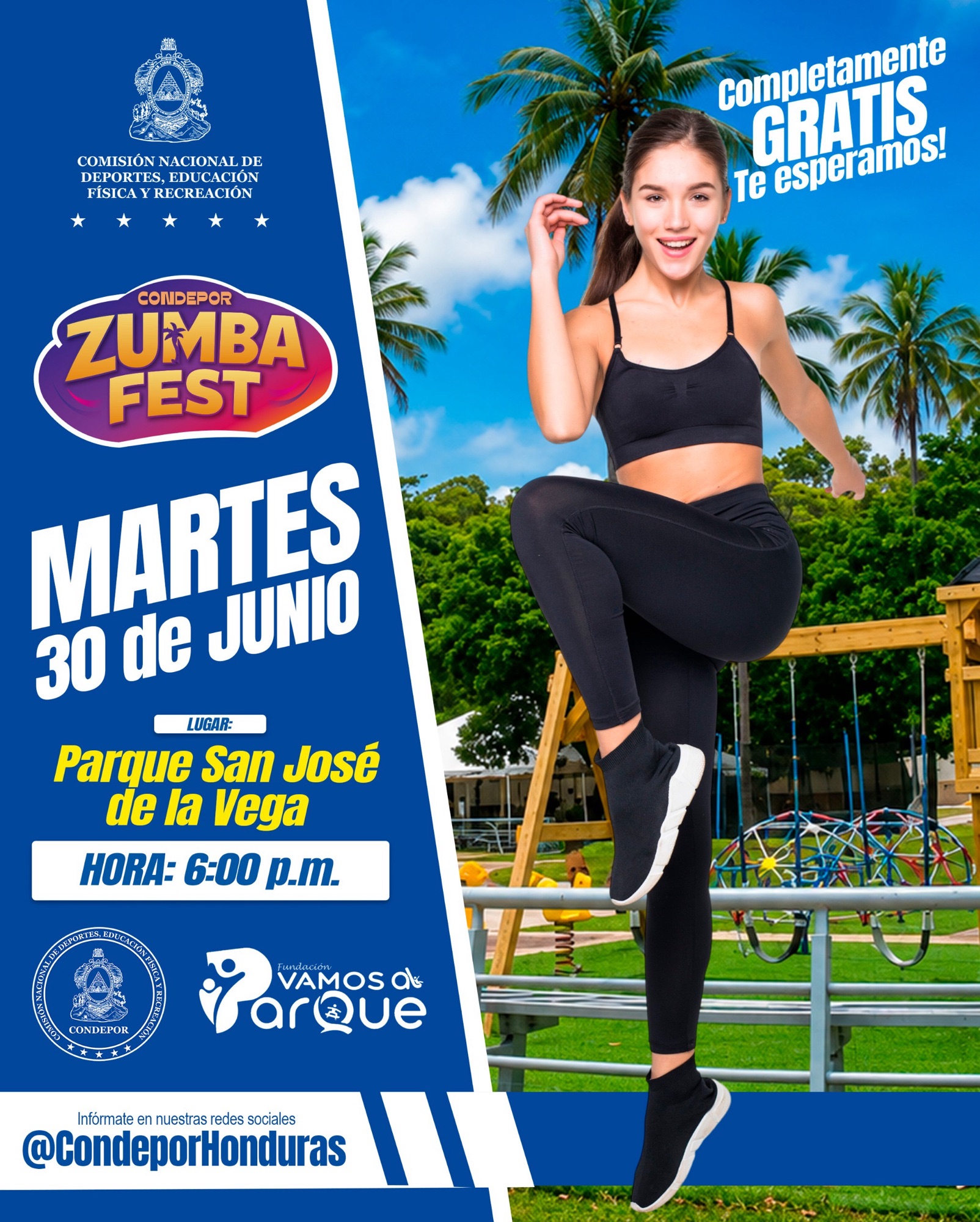 Zumba Fest 30 de Junio Parque San José de la Vega